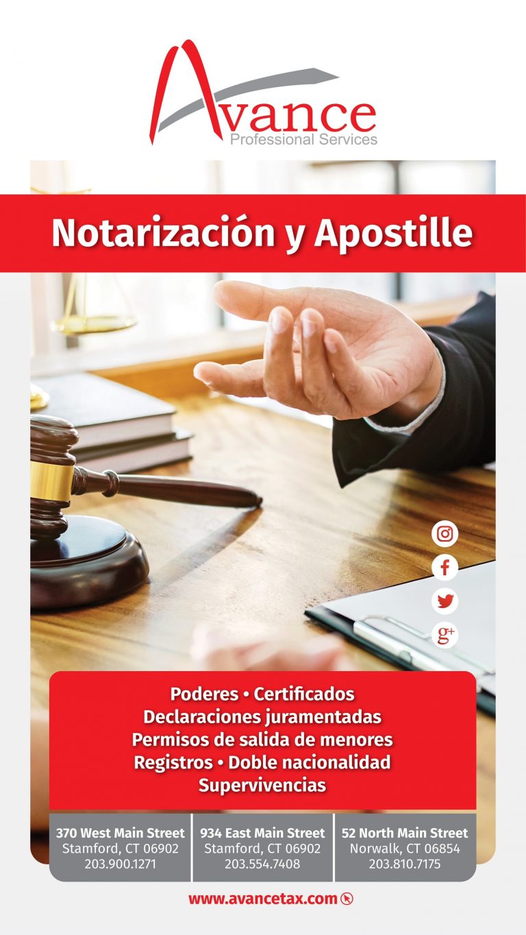 Avance apostille